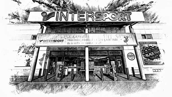 Entrée du magasin INTERSPORT de Bourg-Saint-Maurice