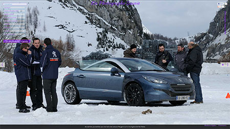 Photographe sur le circuit glace de Val d'Isère