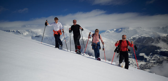 Sortie raquettes sur le Versant du Soleil