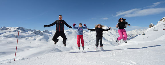 Rendez-vous sur les pistes de Val-d'Isère pour une séance photos familliale