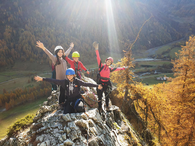 Photographe via ferrata Peisey-Vallandry