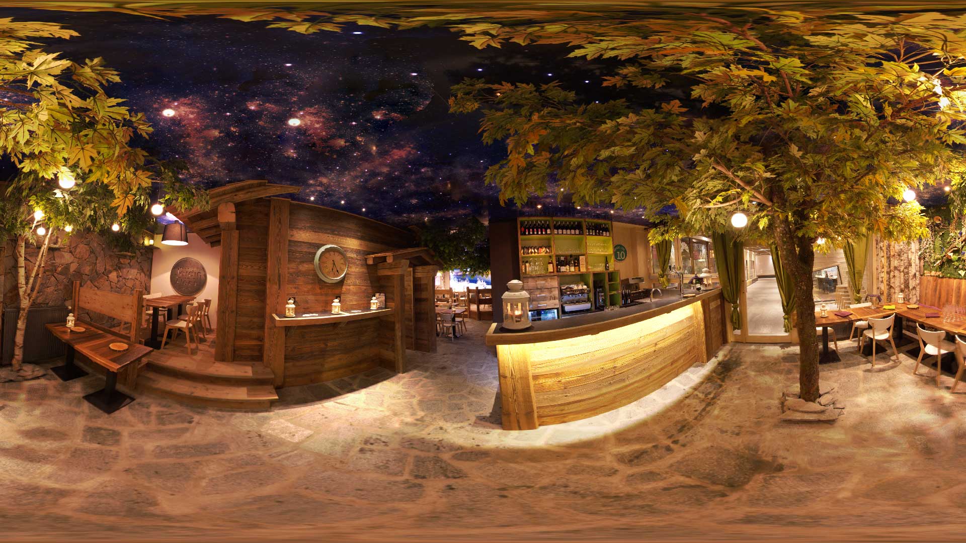 Visite virtuelle du restaurant Dans le Jardin des Alpes