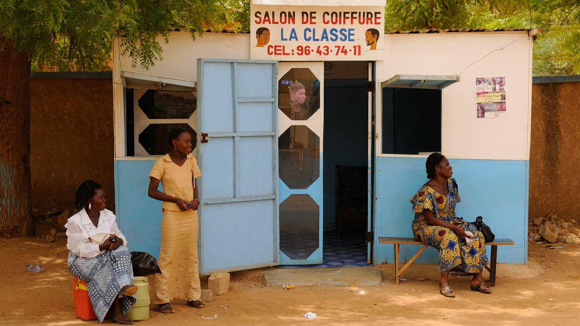 Boutique d'une coiffeuse à Gaya