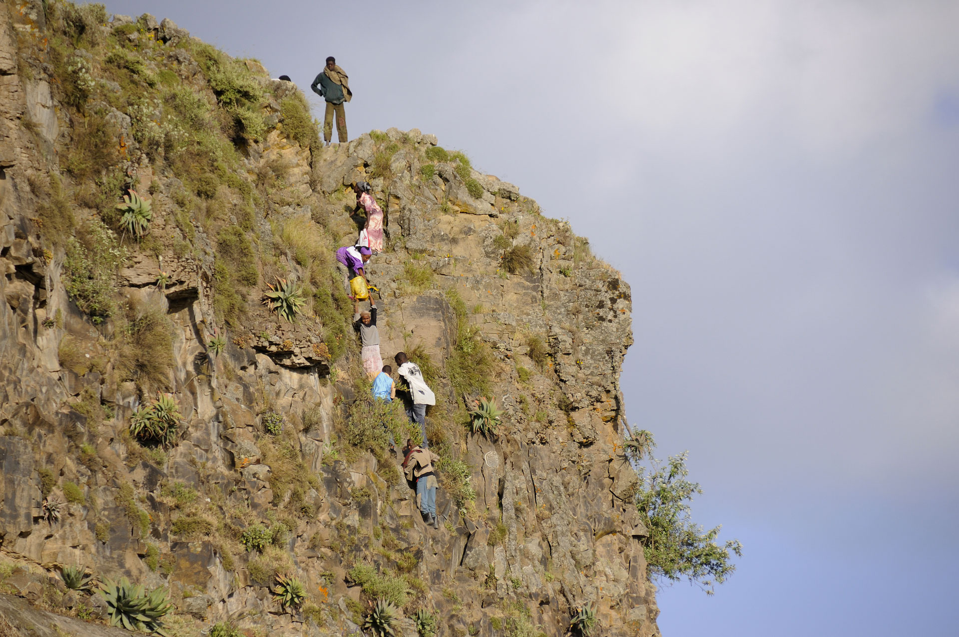 Pèlerins en mode escalade