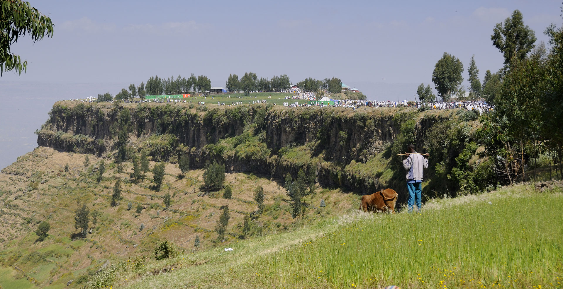 Le bout du plateau de l'Amba