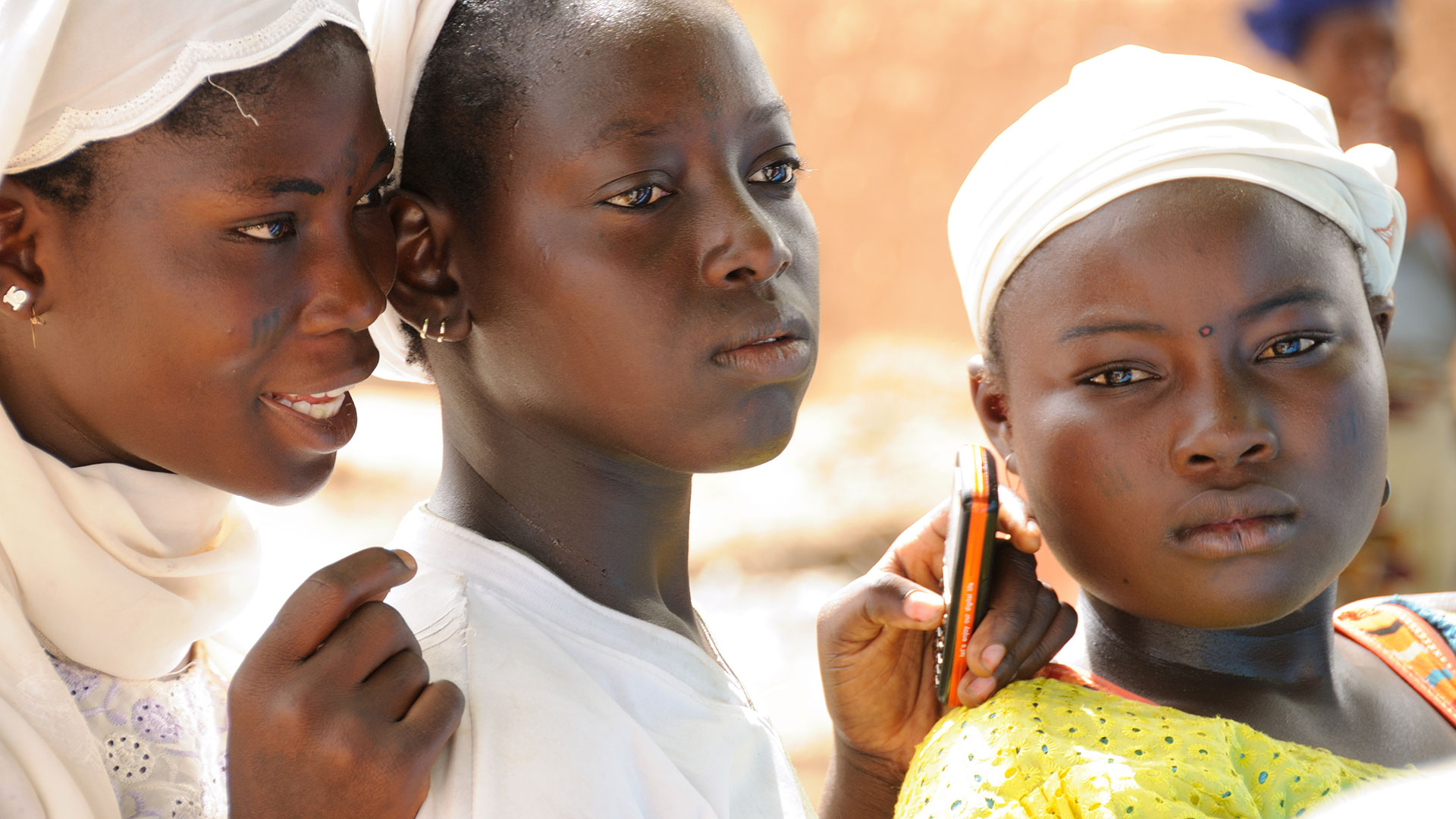 Portrait 3 jeunes femmes Gaya Niger